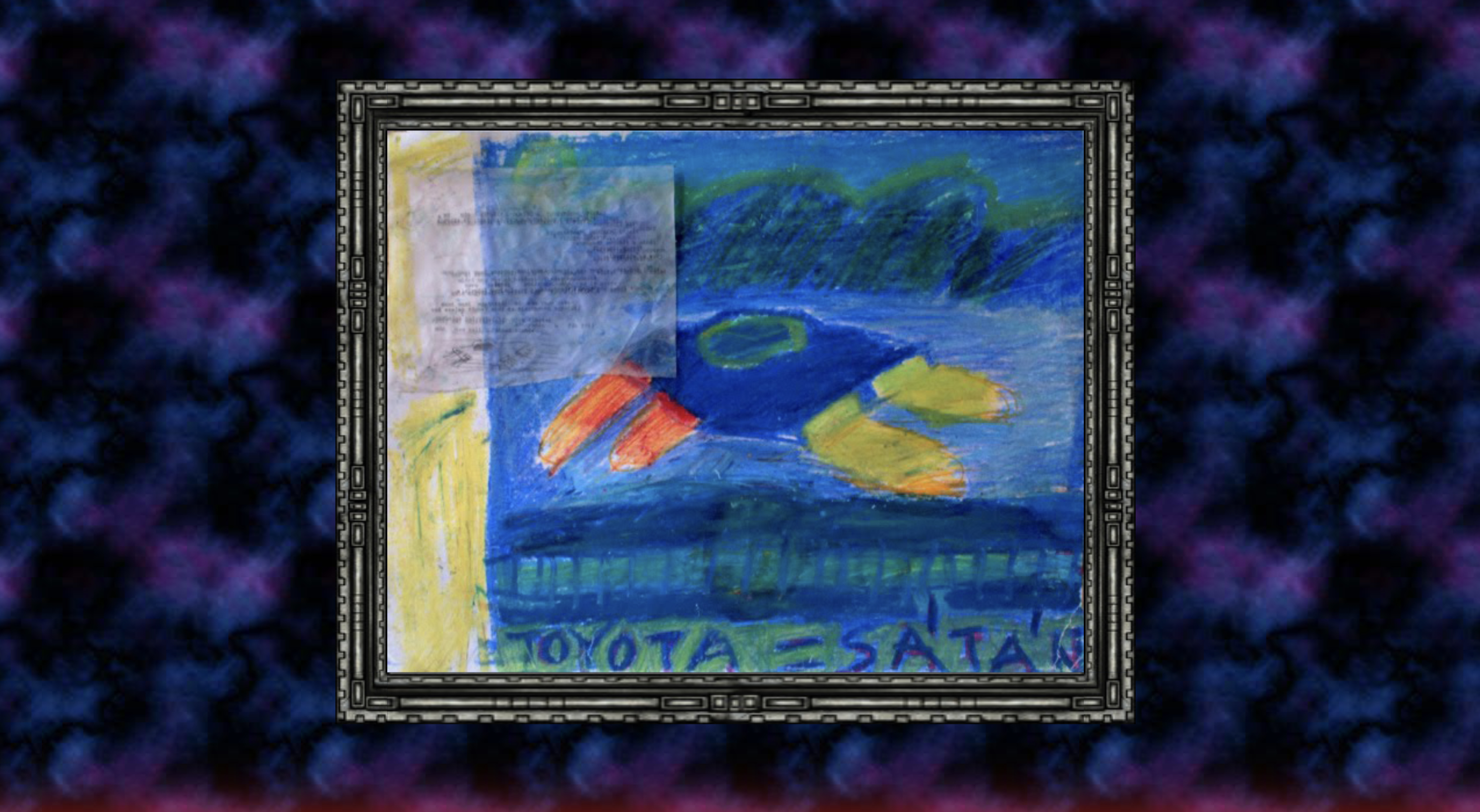 Toyota=Satan painting